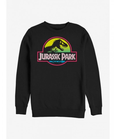 Jurassic Park Ombre Logo Sweatshirt $10.92 Sweatshirts