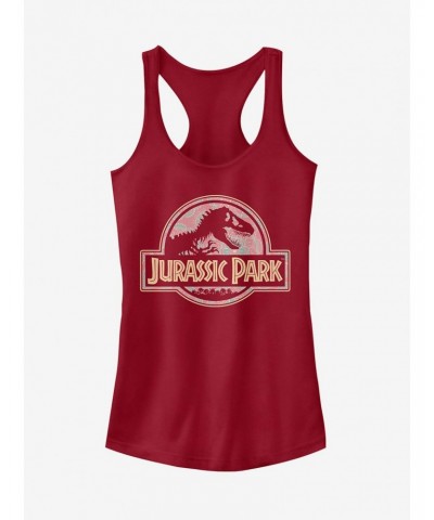 Jurassic Park Logo Henna Print Girls Tank Top $8.37 Tops