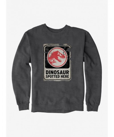 Jurassic World Dominion Dinosaur Spotted Here Sweatshirt $12.40 Sweatshirts