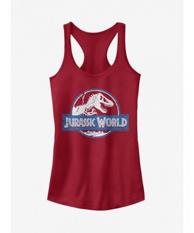 Jurassic World Cracked Logo Girls Tank Top $8.76 Tops