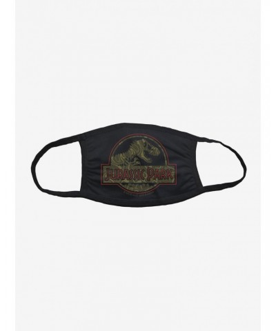 Jurassic Park Green Camo Logo Face Mask $3.58 Masks