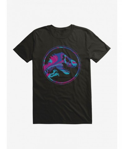 Jurassic World Blue Tone Logo T-Shirt $6.69 T-Shirts