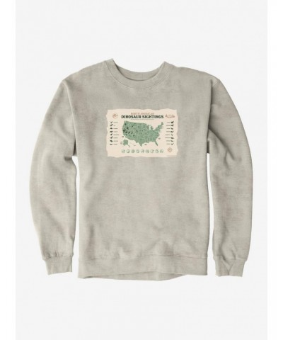 Jurassic World Dominion Dinosaur Sightings Sweatshirt $9.45 Sweatshirts